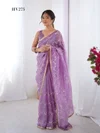 Galaxy By Fashion Berry Heavy Smooth Gold Crush Fabric Saree